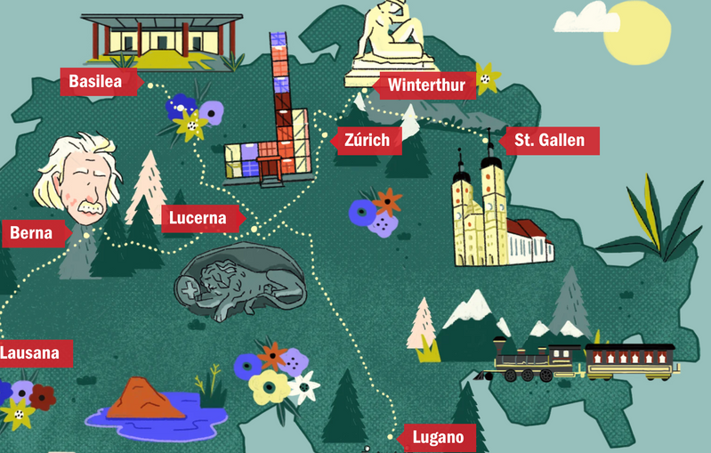 Suiza en tren